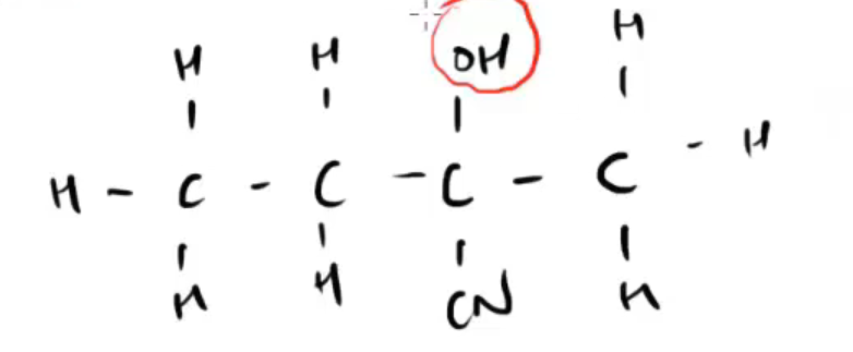 <p>what is the (IUPAC) name for this molecule, what where/what is the longest carbon chain</p>