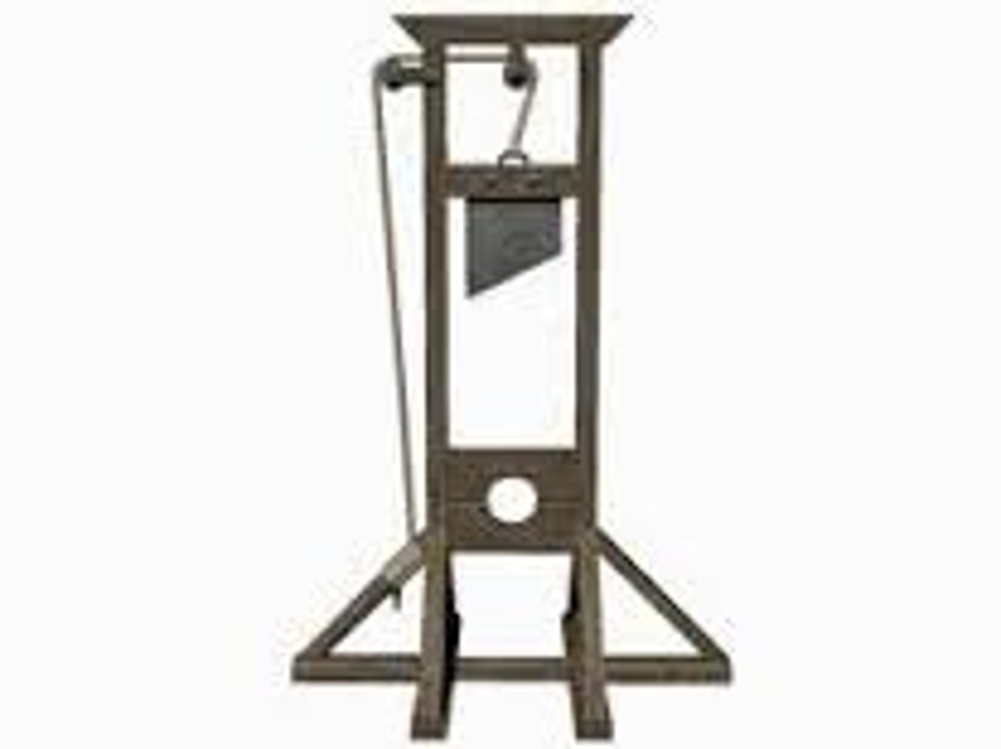 <p>Machine widely used during The Reign of Terror to execute people.</p>