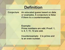 <p>A mathematical statement which appears to be true, but has not been formally proven</p>