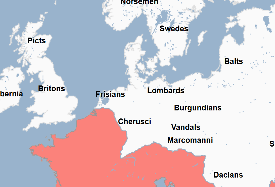 <ul><li><p>Leader of the Marcomanni tribe </p></li><li><p>Migrated south from Germany</p></li><li><p>Built up a kingdom in the land of Bohemia </p></li><li><p>Sought refuge on Roman territory after internal troubled in his kingdom in Bohemia were stirred up by the Romans </p></li><li><p>Met with the Romans at Ravenna after the Romans had stirred up trouble in his native Bohemia </p></li></ul><p></p>