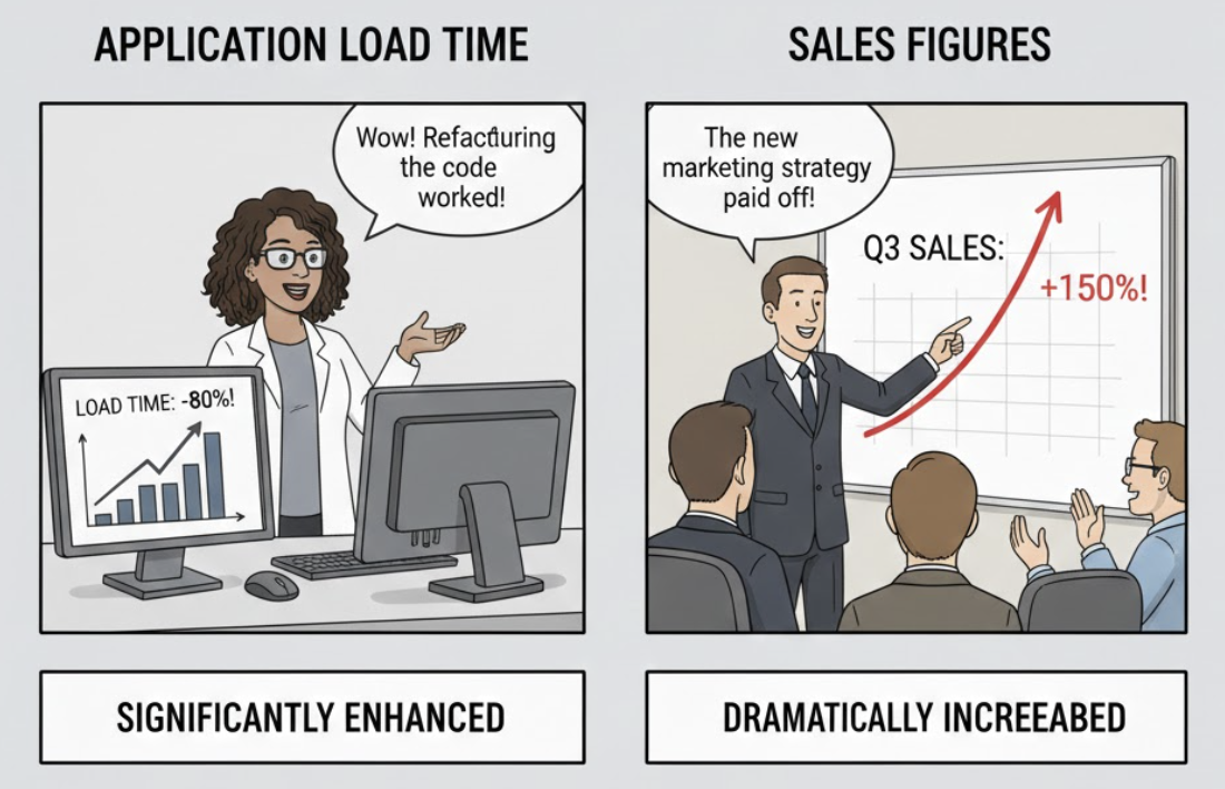 <p>Experienced a large, significant, or noticeable positive change; was much better than before. </p><ul><li><p>(Đã cải thiện đáng kể, tăng cường đáng kể)</p></li></ul><p><strong>Dạng liên quan:</strong></p><ul><li><p><strong>Substantial</strong> (Tính từ - đáng kể)</p></li><li><p><strong>Improvement</strong> (Danh từ - sự cải thiện)</p></li></ul><p></p>