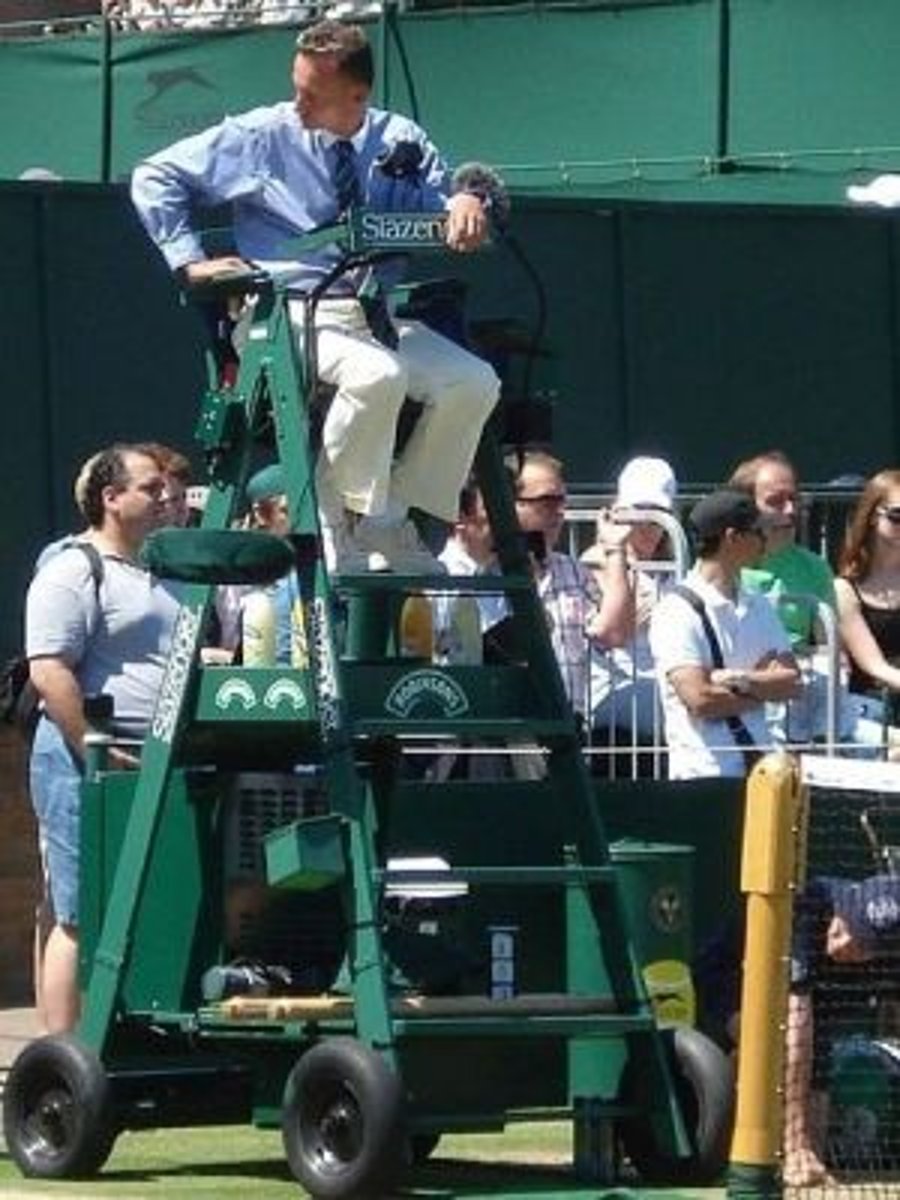 <p>referee in tennis</p>