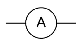 A device placed in series with a component to measure the current through it
