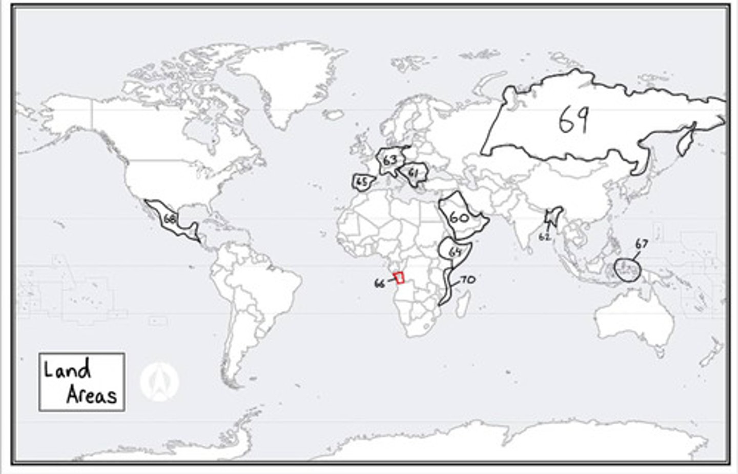 <p>What is #66? (land areas)</p>