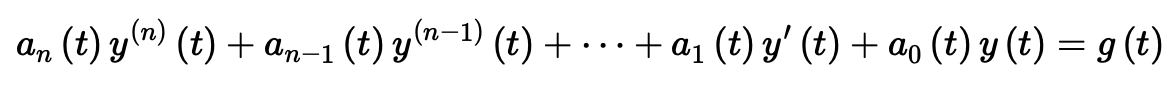 <p>Any eqn that can be written in this form</p>