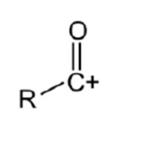 <p>the acylium ion is the electrophile which attacks the benzene molecule </p>