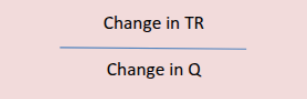 <p>(TR2 - TR1)/(Q2-Q1)</p>