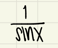 <p>1/sinx</p>