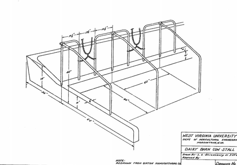 <p>One or two rows of cows in stanchions, tie stalls, or comfort stalls</p><p>Cows may be faced inward toward center of barn, or outward toward the wall</p><p>Time spent laying down is dramatically decreased in this stanchion barn with concrete stall platforms, reducing cow performance </p><p>Older facilities were not designed for cow comfort, but instead focused on worker comfort and cow cleanliness</p>
