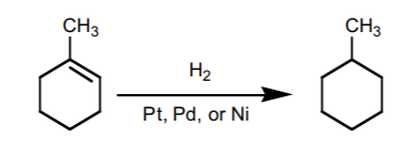 <p>H2/Pt/C addds two H groups; cis/syn, react with MCPDA for two line/wedge attach to O (removes the alkene)</p>