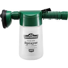 <p>&nbsp;Attachment for a garden hose that mixes and sprays liquid fertilizers, pesticides, or herbicides.</p>