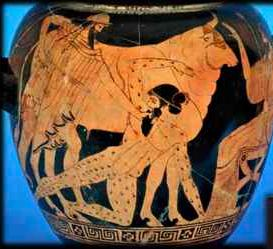 <p>Io /Hermes slaying Argus Panoptes (Argos) </p>