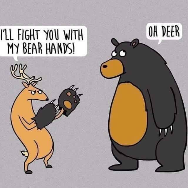 <p>A joke using the different possible meanings of a word</p>