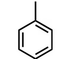 <p>has benzene as a substituent</p>