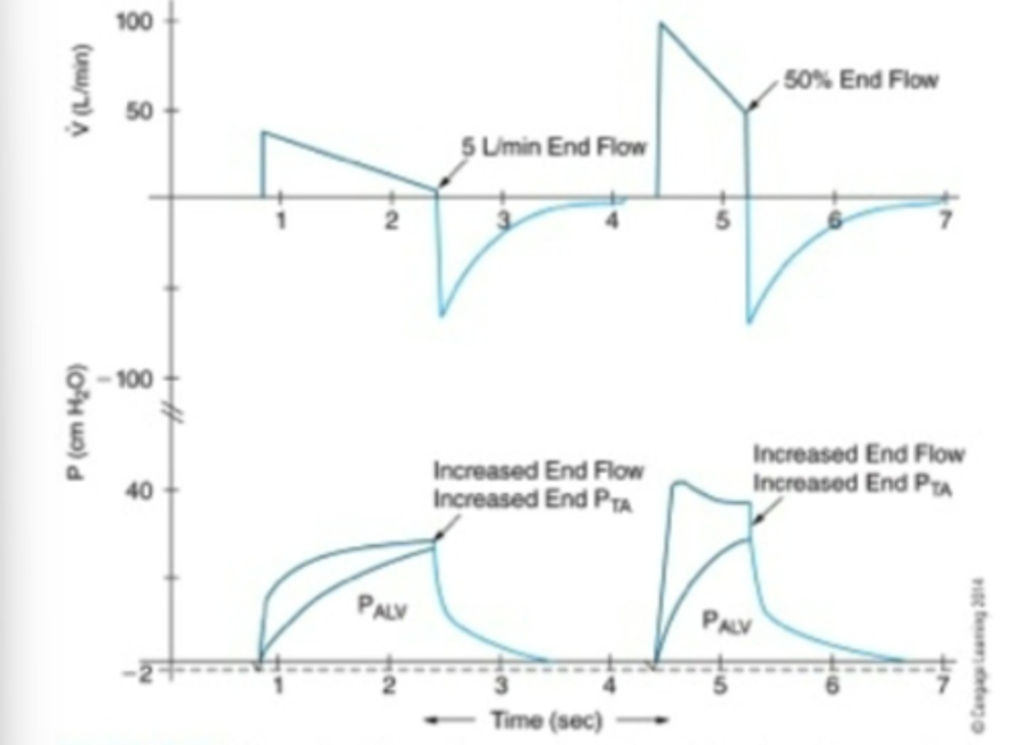 <p>increase in PTA but not alveolar pressure</p>