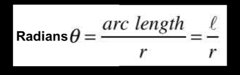 <p>an angle at the center of a circle whose arc</p><p>length (l) is equal to the radius (r).</p>