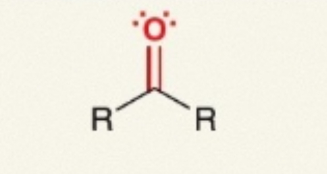 <p><span>R–C(=O)–R</span></p>