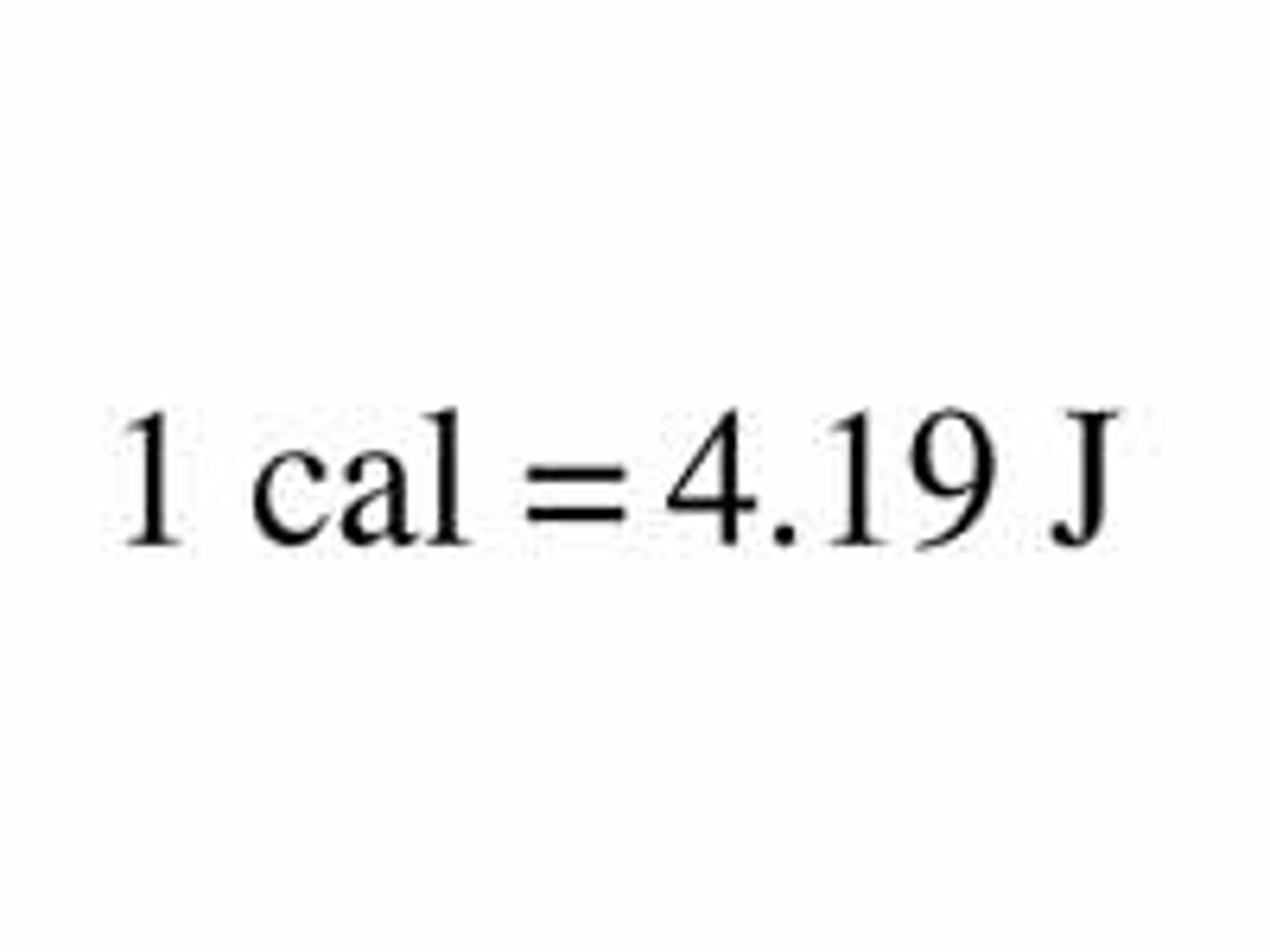<p>Amount of energy needed to raise temperature 1 gram of water 1 degree C</p>