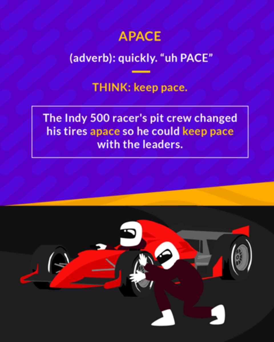 <p>adverb: quickly</p>