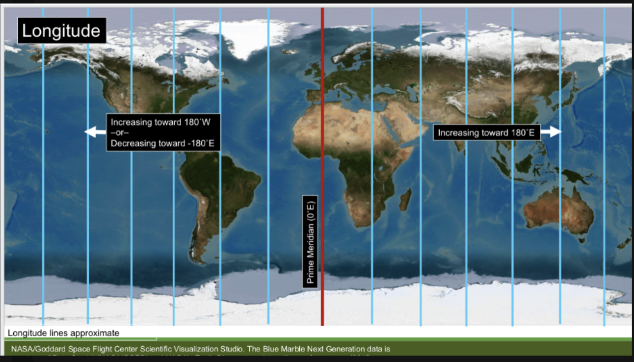 <p>Latitude and Longitude</p><p><span style="background-color: transparent;"><span>Ex: SAR 101 is located approx (42 degrees 20’59”N, -71 degrees 6’7”E) or (42.34987 degrees N, -71.10199 degrees E) or (42.34987 degrees N, 71.10199 degrees W)</span></span></p><ul><li><p></p></li></ul><p></p>