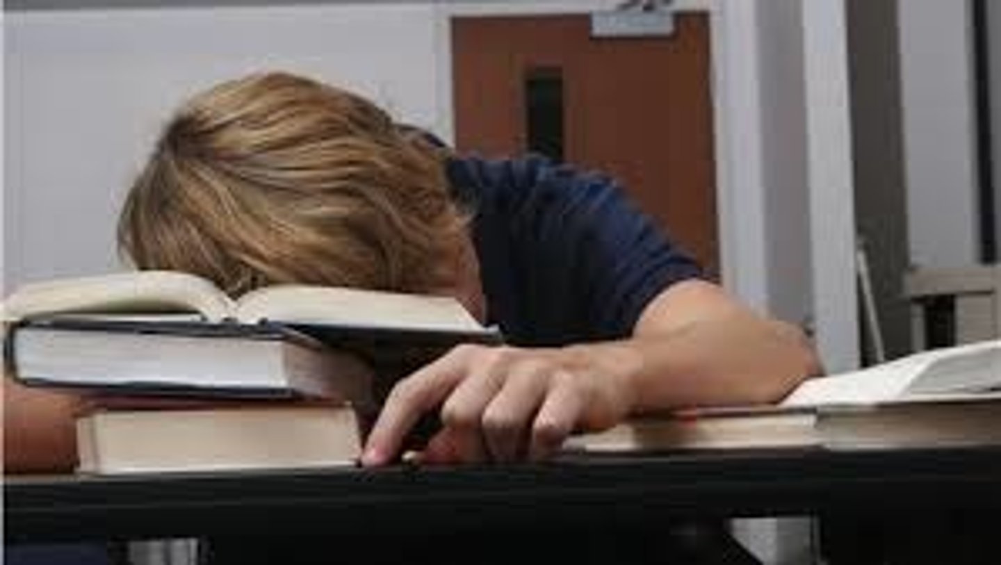 <p>to get tired</p>