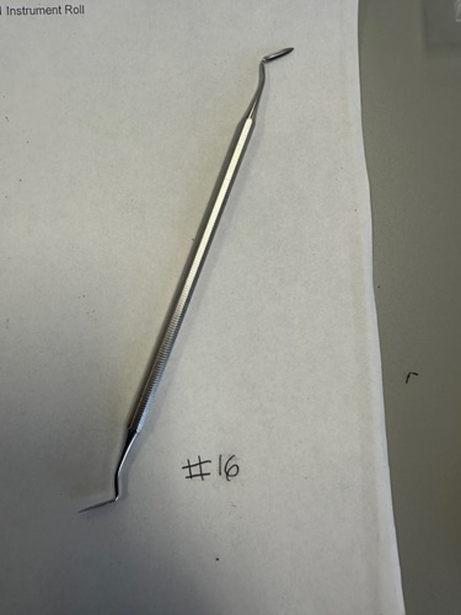 <p>To contour or remove excess restorative material interproximally (restorative)</p>