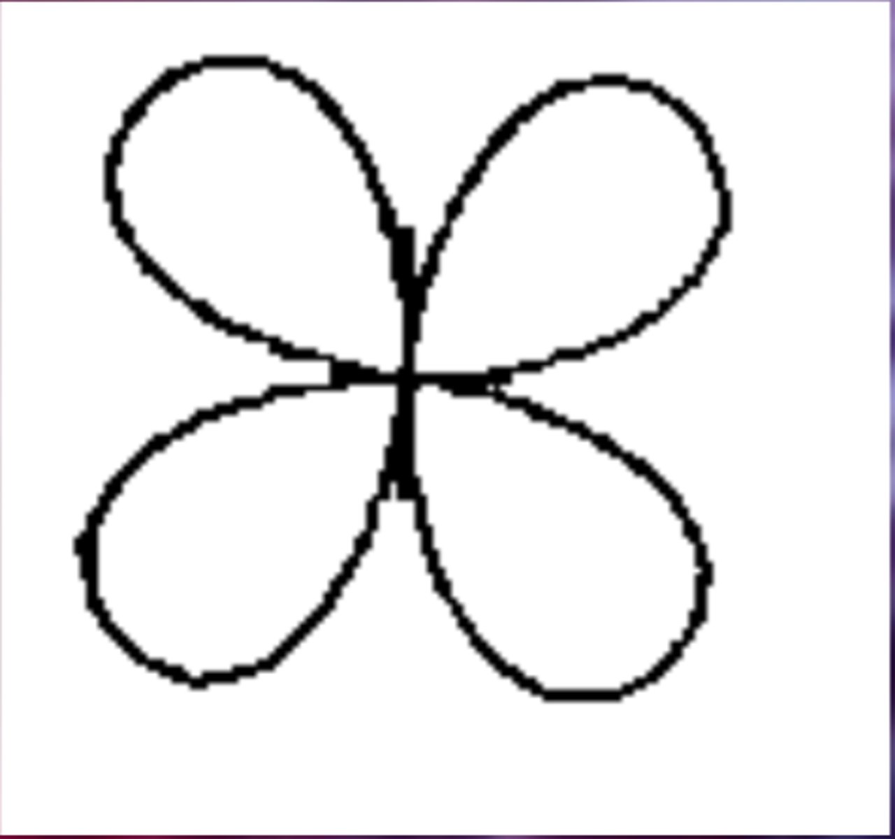<p>region of space with high electron density that is either four lobed or contains a dumbbell</p><p>and torus shape; describes orbitals with l = 2.</p>