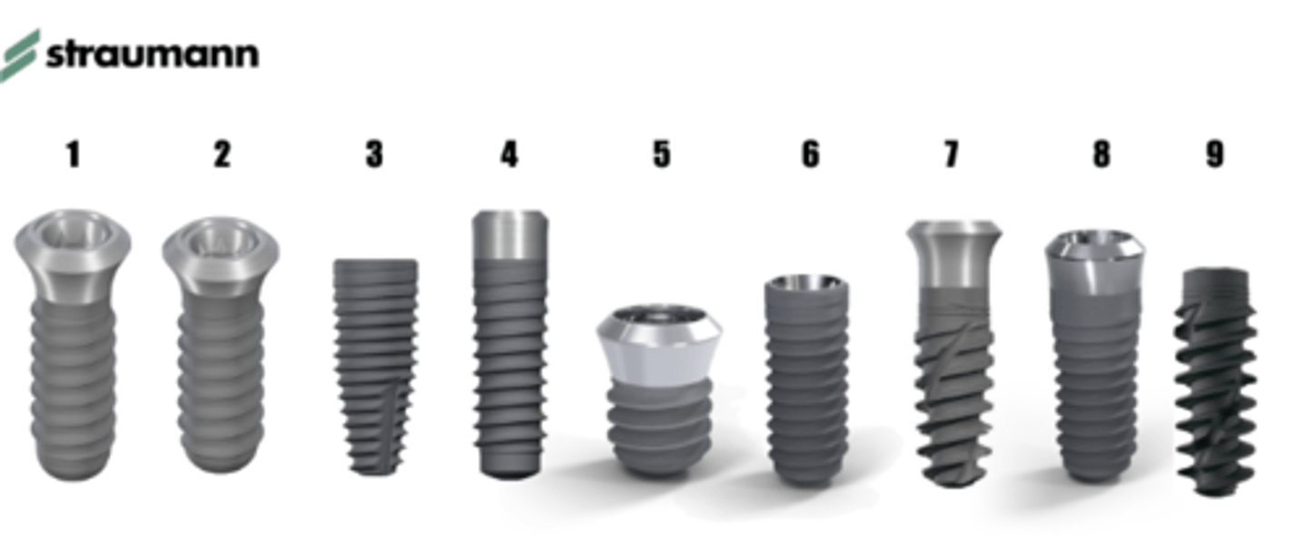 <p>Please select correct sentences based on the figure provided. (select ALL)</p><p>2 is bone level implant</p><p>8 is tissue level implant</p><p>6 is bone level implant</p><p>7 is tissue level implant</p><p>9 is bone level implant</p><p>4 is bone level implant</p><p>5 is bone level implant</p><p>1 is tissue level implant</p><p>3 is bone level implant</p>