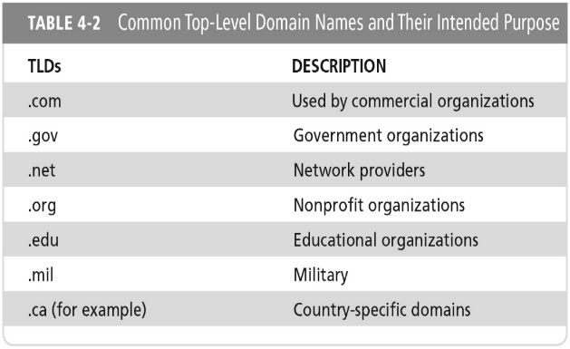 <p>.com</p><p>.gov</p><p>.net</p><p>.org</p><p>.edu</p><p>.mil</p><p>.ca</p>