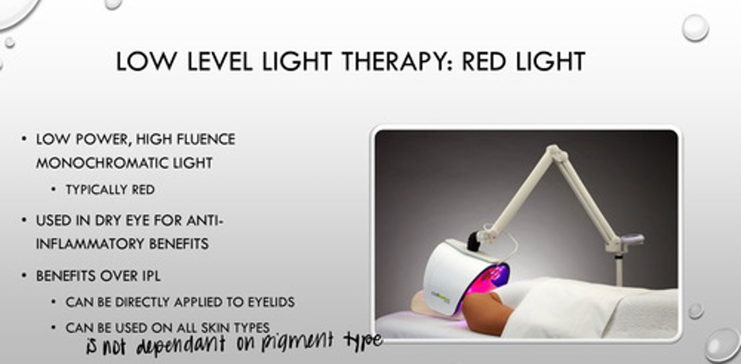 <p>How do we use low level light therapy:red light in optometric field?</p>