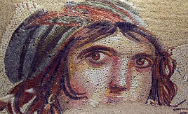 <ul><li><p>Roman Arts</p></li><li><p>Notable Mosaic Arts</p></li><li><p>Fragment of an ancient mosaic, Roman, 20BC</p></li></ul><p></p>