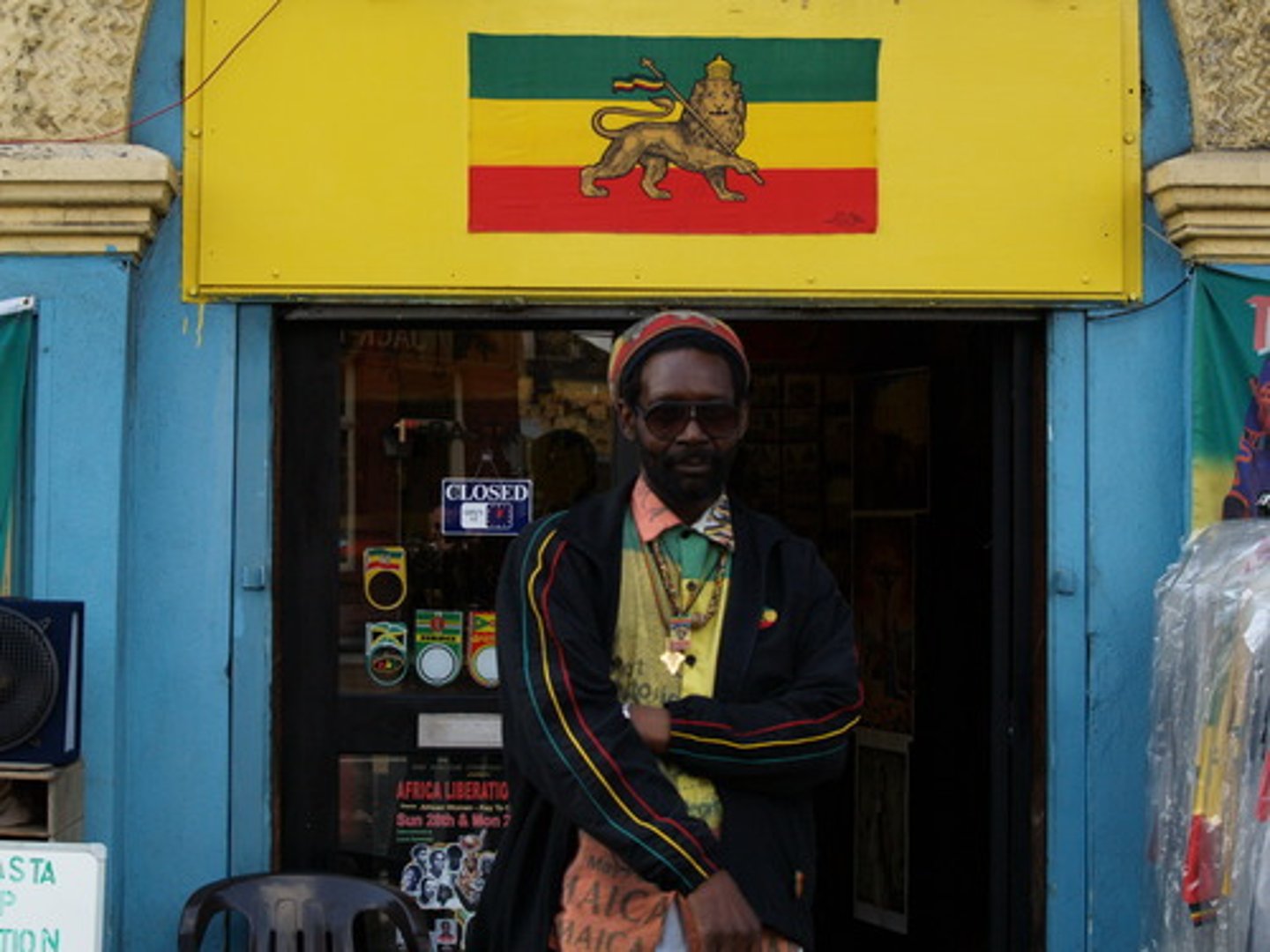 <p>A religion that began in Jamaica in the 1900s with an emphasis on African pride; it considers Haile Selassie (Ras Tafari) to be divine. Today associated with dreadlocks and reggae</p>