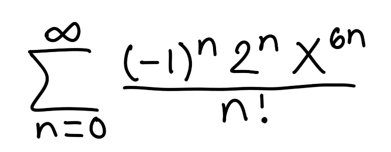 <p><span>Find the sum of the series</span></p>