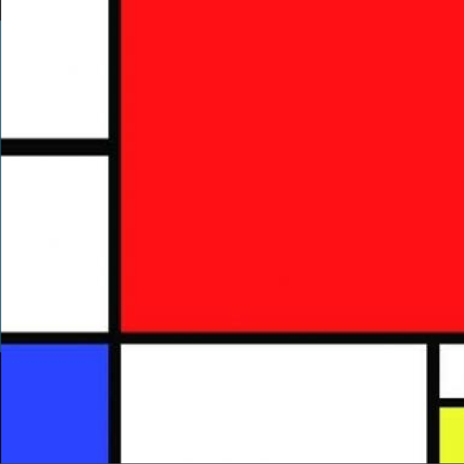 <p><strong>Composition with Red, Blue and Yellow</strong> Form</p>