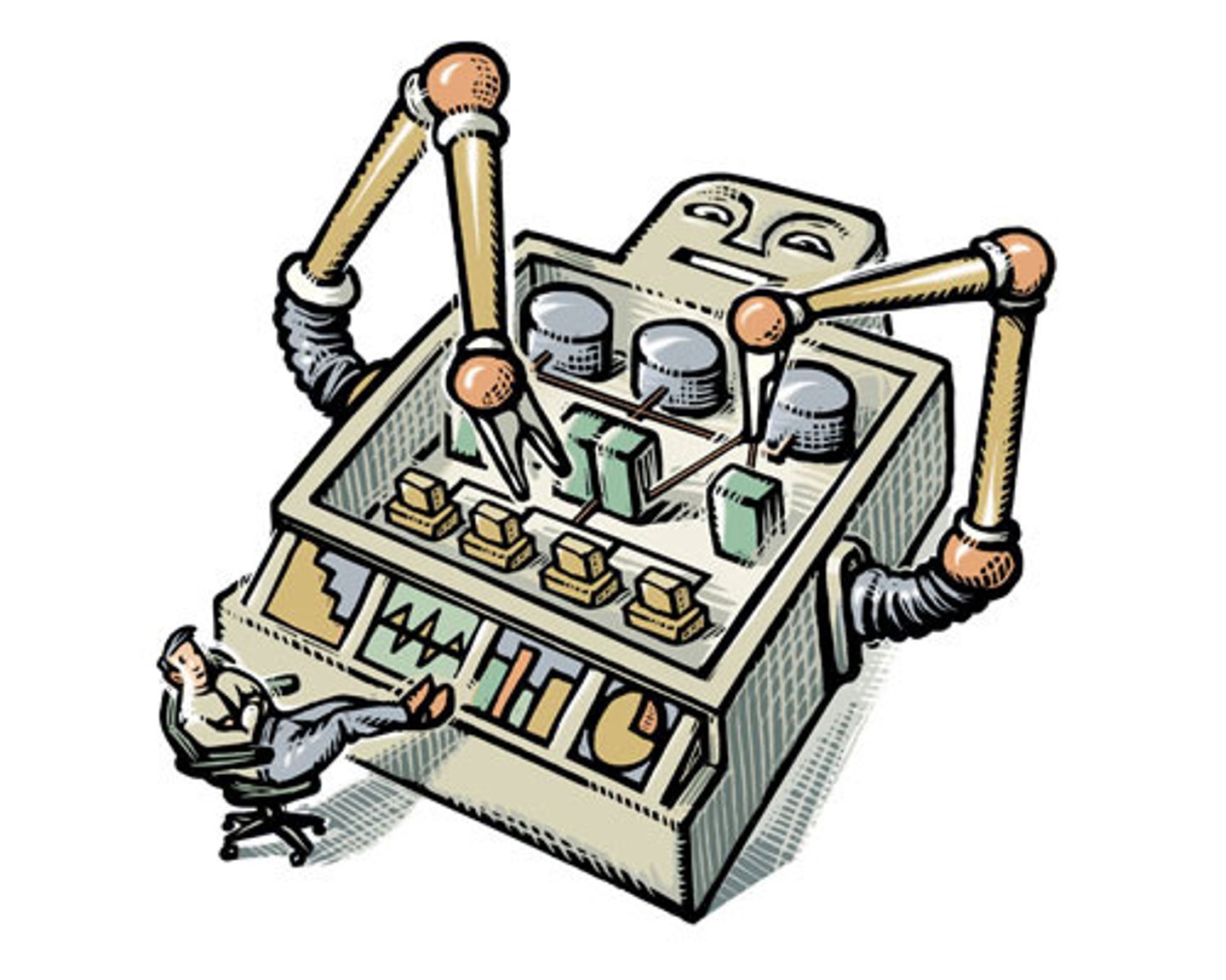 <p>tự động hóa = mechanize = computerize</p>