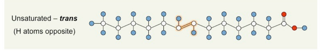 <p>CHO, double bond, H atoms opposite</p>