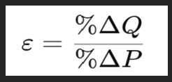 <p>Basic def: PED measures the percentage change in quantity demanded in response to a percentage change in price.</p><p></p><p>2nd method: Transformed formula: two components: </p><p></p><p></p>