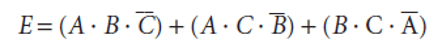 <p>-A form of logical representation that employs a logical sum (OR) of products (terms joined using the AND operator)</p>