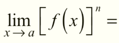 <p>Power (Exponent) Property of Limits</p>