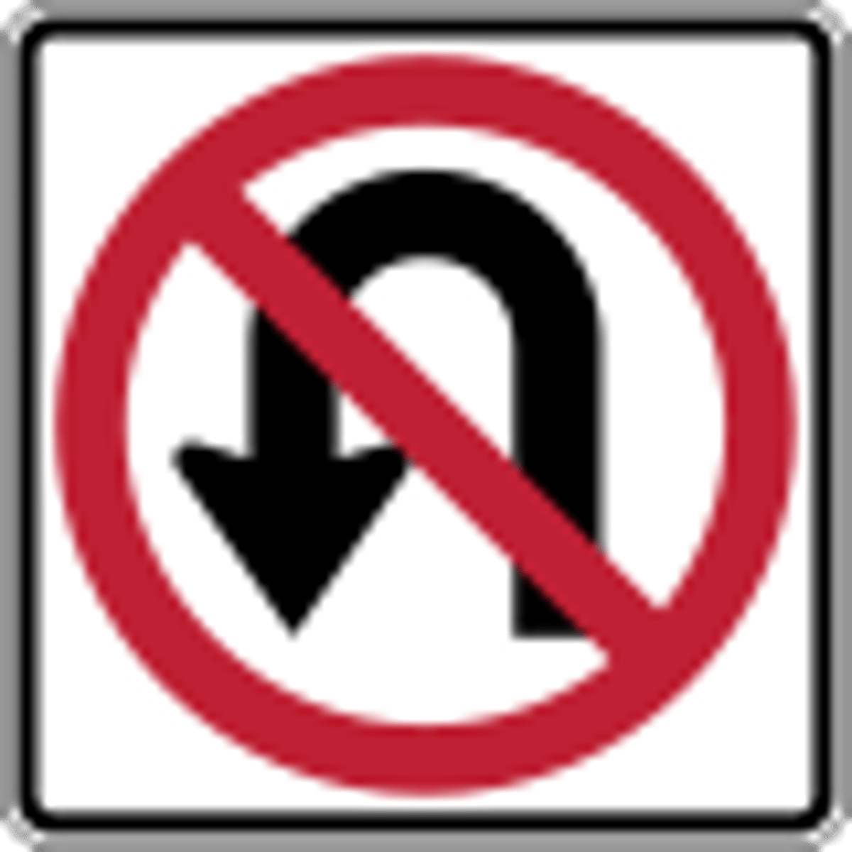 <p>C. No U-turn.</p>