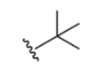 <p>two carbons with two branches on first carbon</p>