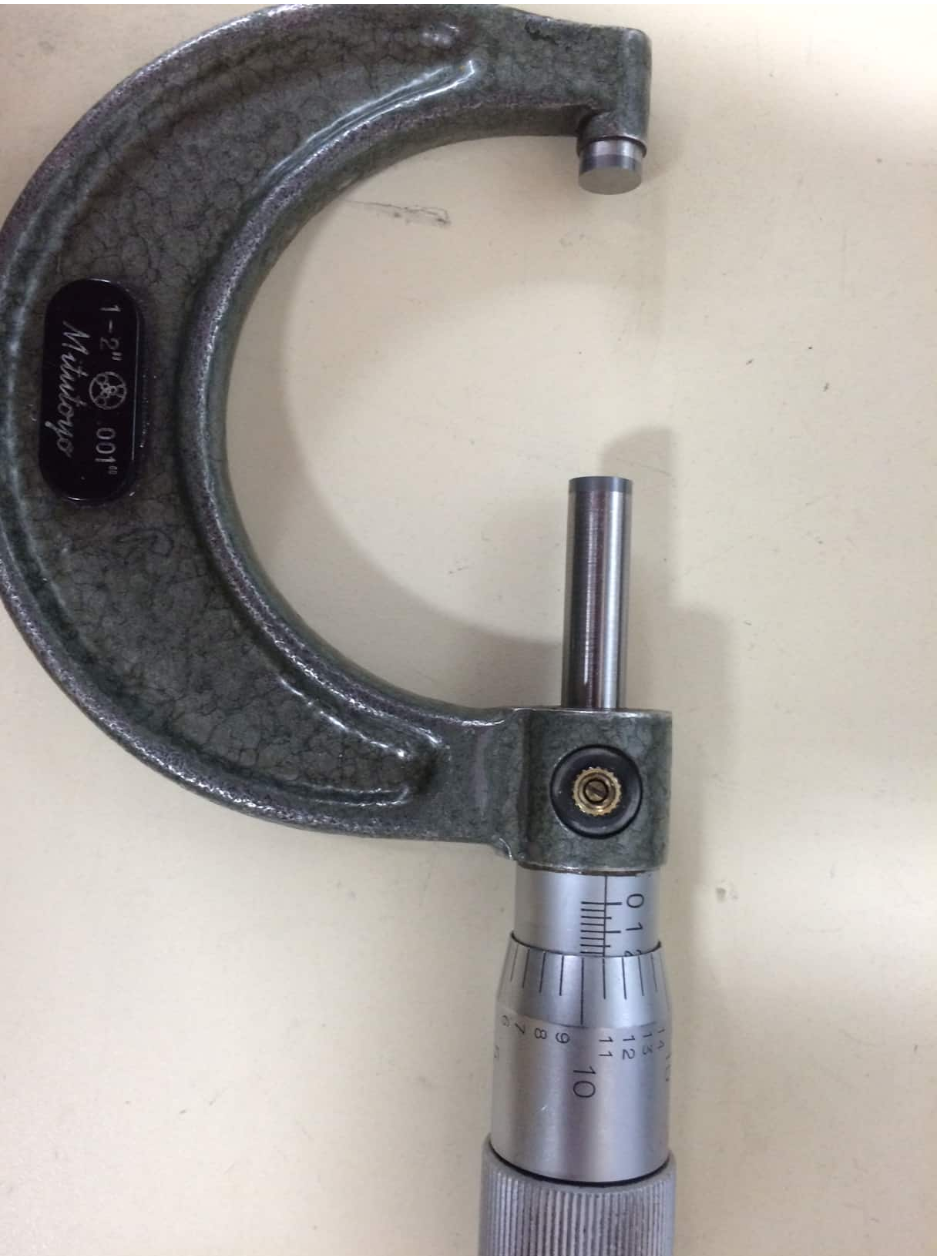 What is the measurement of the micrometer below (Give the answer accurate to 0.001")?