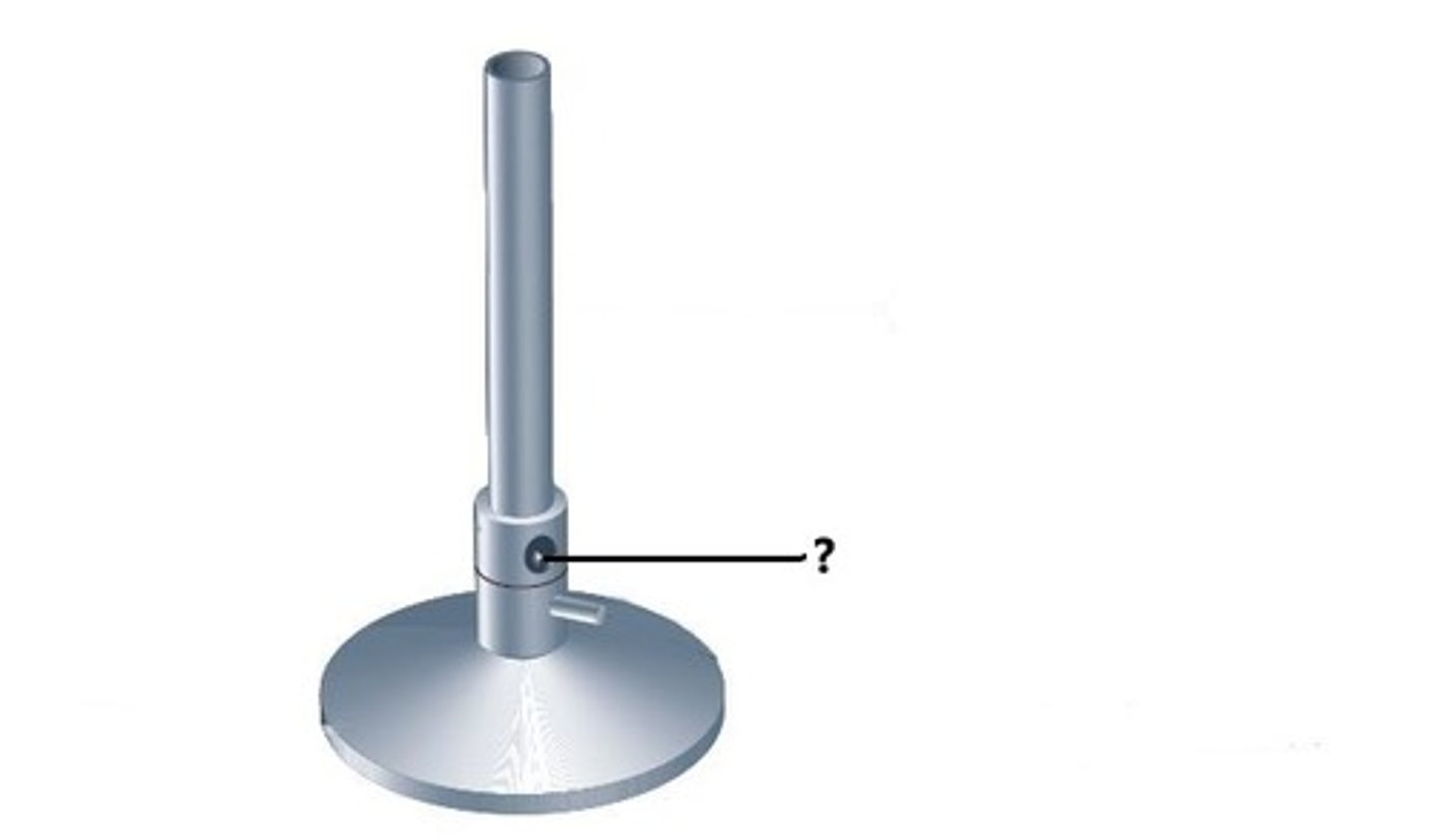 <p>Openings that allow air to enter to mix with the gas.</p>