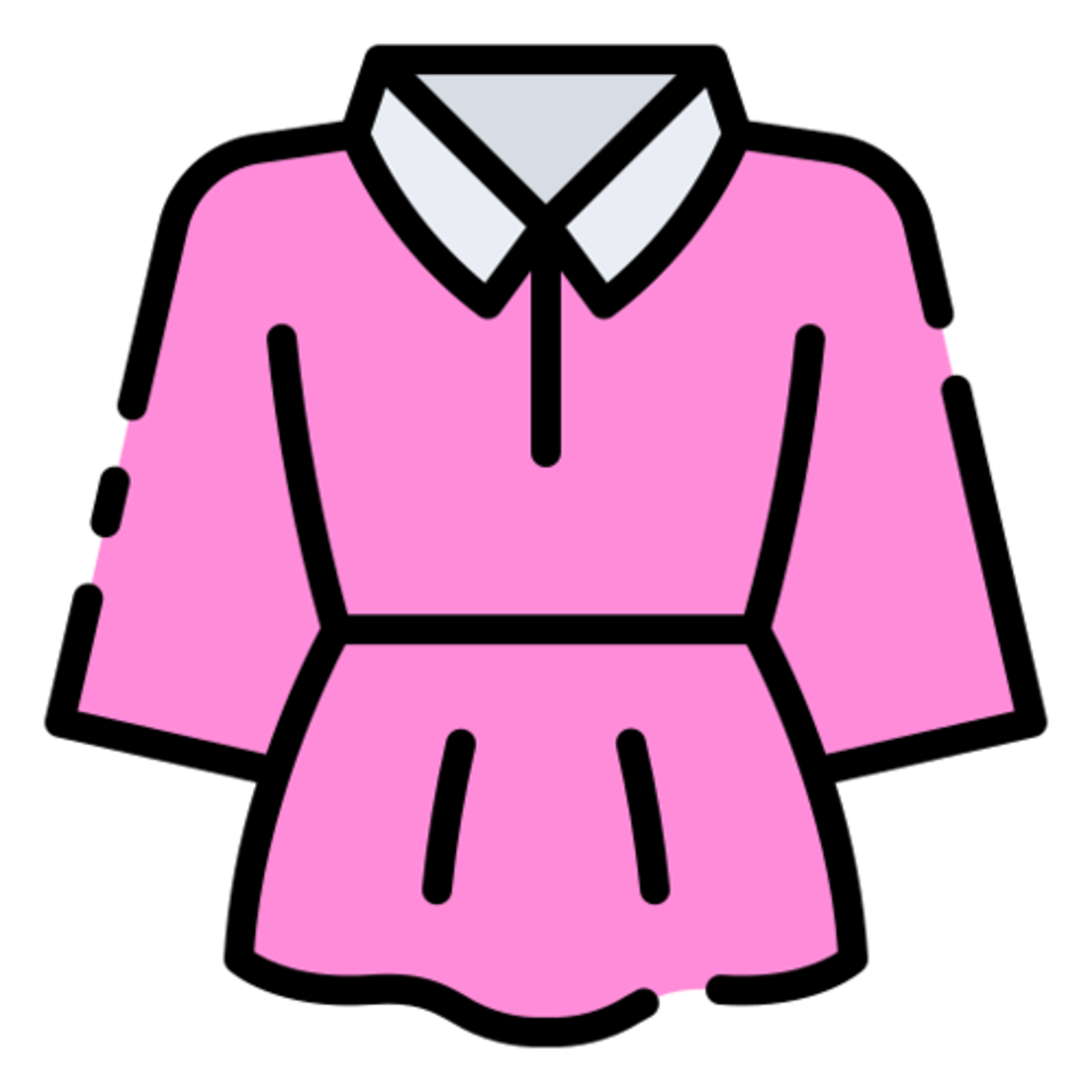 <p><strong><mark data-color="red" style="background-color: red; color: inherit;">die</mark> Bluse, -n</strong></p><p>‎ </p><p>Ich hätte gerne eine weiße <u>Bluse</u>.</p><p><em>(I would like a white blouse.)</em></p>