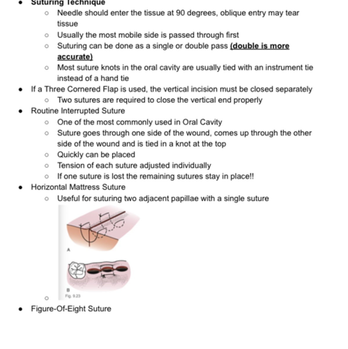 <p>Suture technique</p>