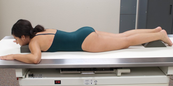 <p>Refers to a position lying on the stomach.</p>