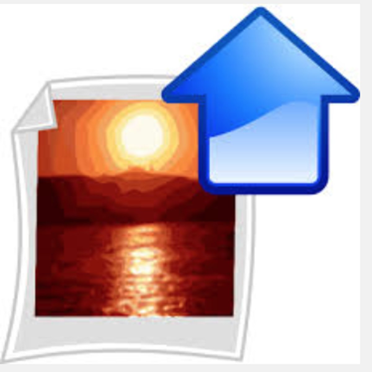 <p>to upload (shàngchuán)</p>