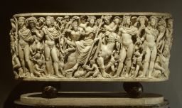 <p>Triumph of Dionysos and the Seasons Sarcophagus</p>