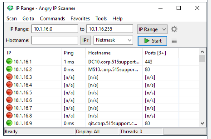 <ul><li><p>Perform host and topology discovery to maximize network visibility</p><ul><li><p>Standalone tools</p><ul><li><p>u download the tool and. “if you don’t own this range you shouldn’t be scanning this bc it could be malicious”</p></li></ul></li><li><p>IP Address Management (IPAM)</p></li></ul></li><li><p>Determining “up” status</p><ul><li><p>ping, arp, traceroute</p></li><li><p>Simple Network Management Protocol (SNMP)</p></li><li><p>Query DHCP/DNS</p></li></ul></li></ul>