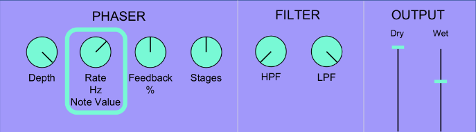 <p>What is <strong>rate </strong>on a phaser?</p>